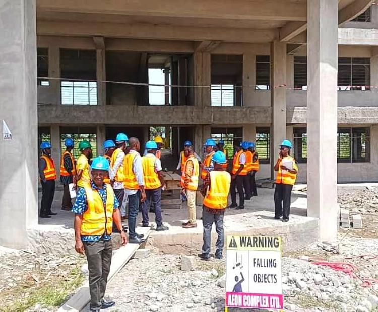 University Management Inspects Ongoing Project At Adako Jachie