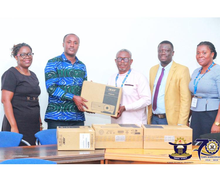 Kumasi Technical University Receives Donation of Projectors from 2004 HND Civil Engineering Alumni