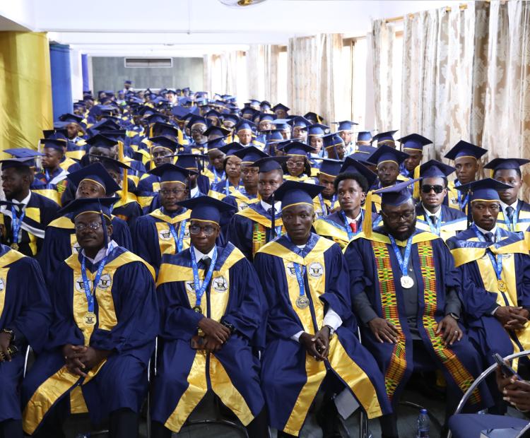 A cross-section of graduands seated during the congregation ceremony